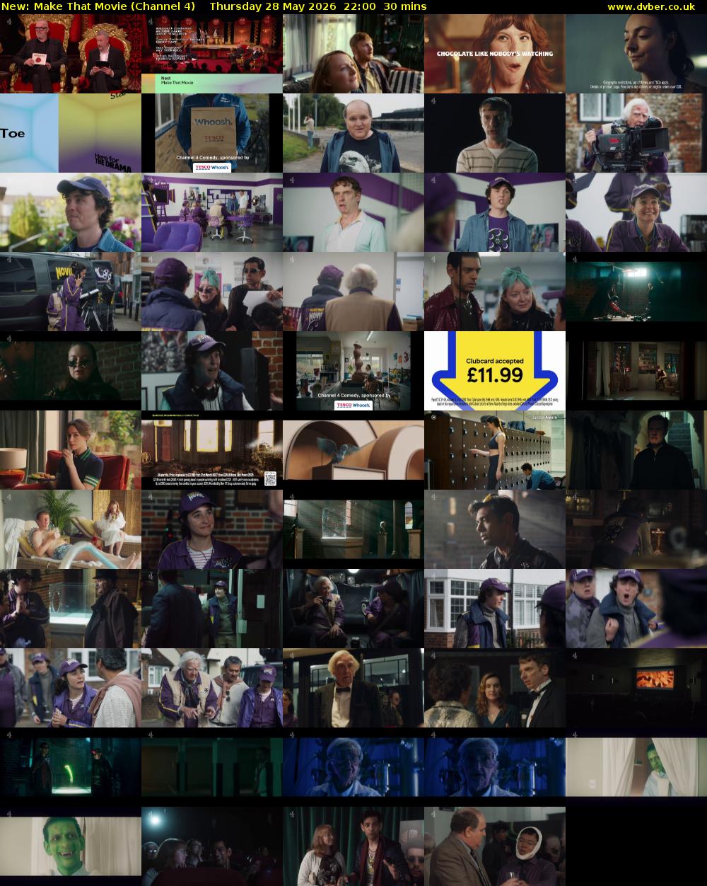 Make That Movie (Channel 4) Thursday 28 May 2026 22:00 - 22:30