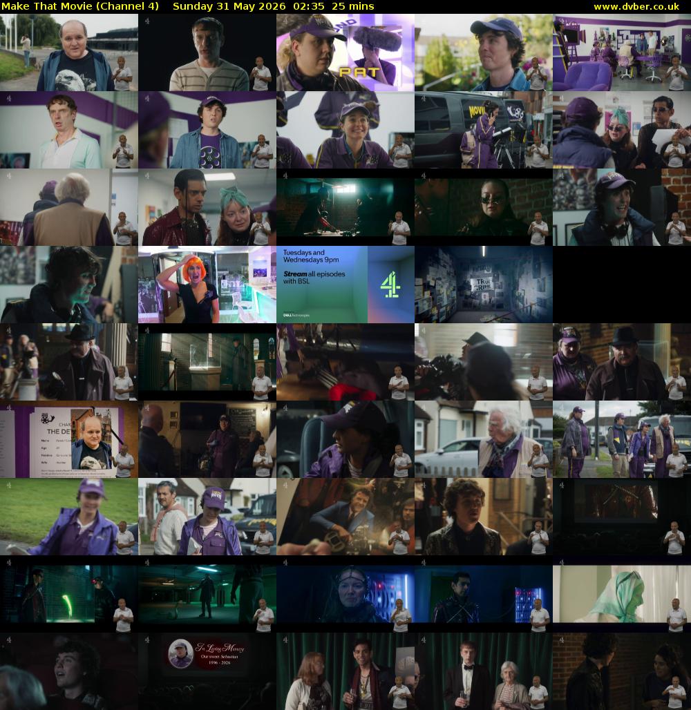 Make That Movie (Channel 4) Sunday 31 May 2026 02:35 - 03:00