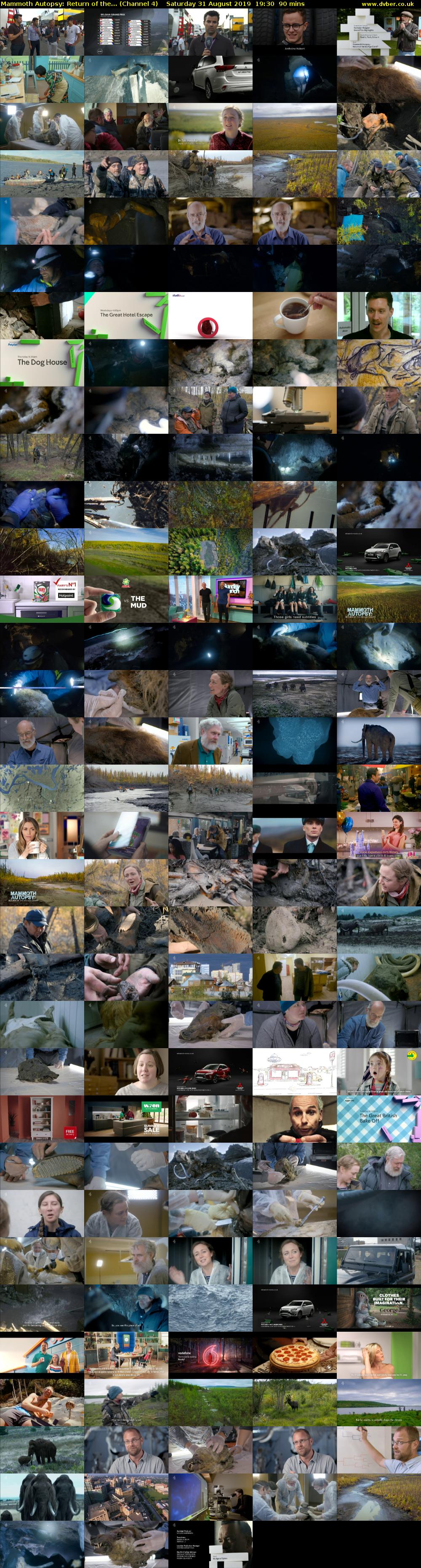 Mammoth Autopsy: Return of the... (Channel 4) Saturday 31 August 2019 19:30 - 21:00
