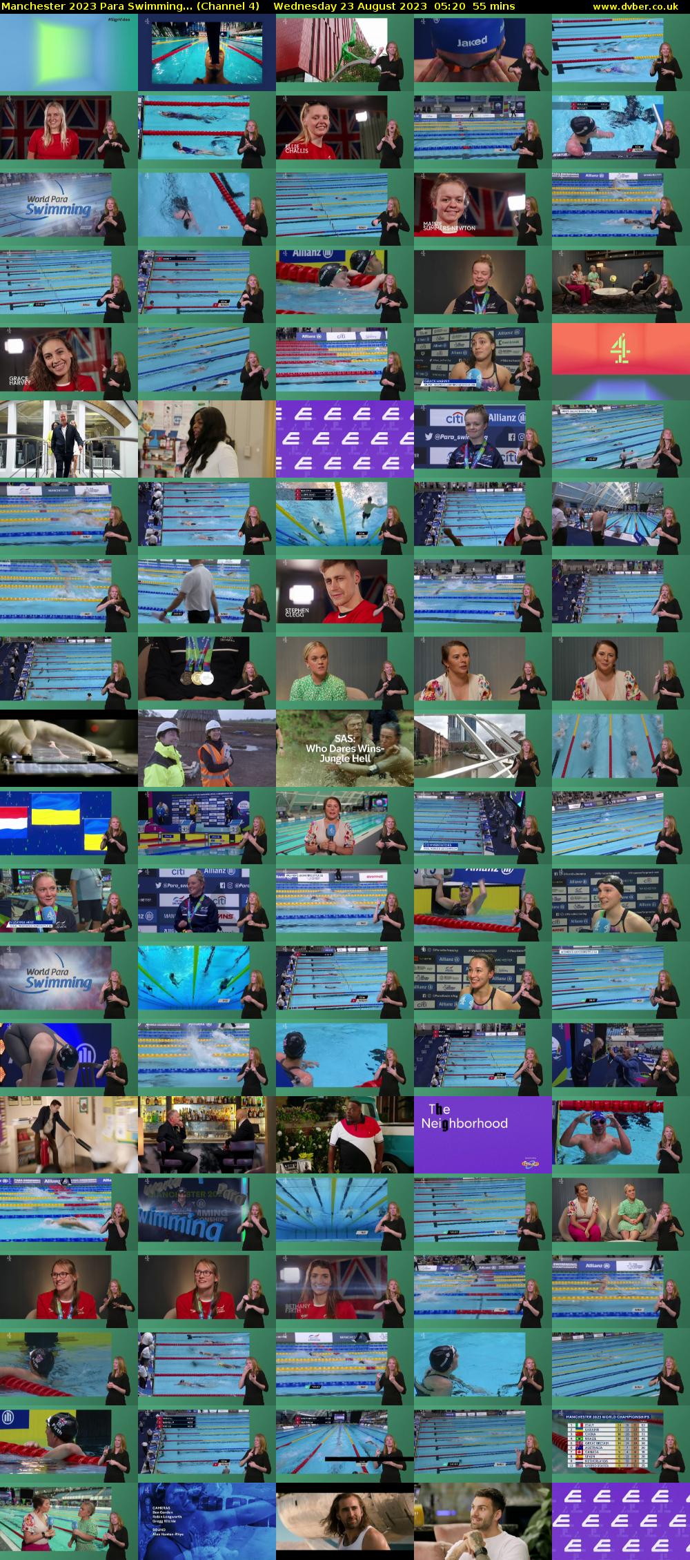 Manchester 2023 Para Swimming... (Channel 4) Wednesday 23 August 2023 05:20 - 06:15