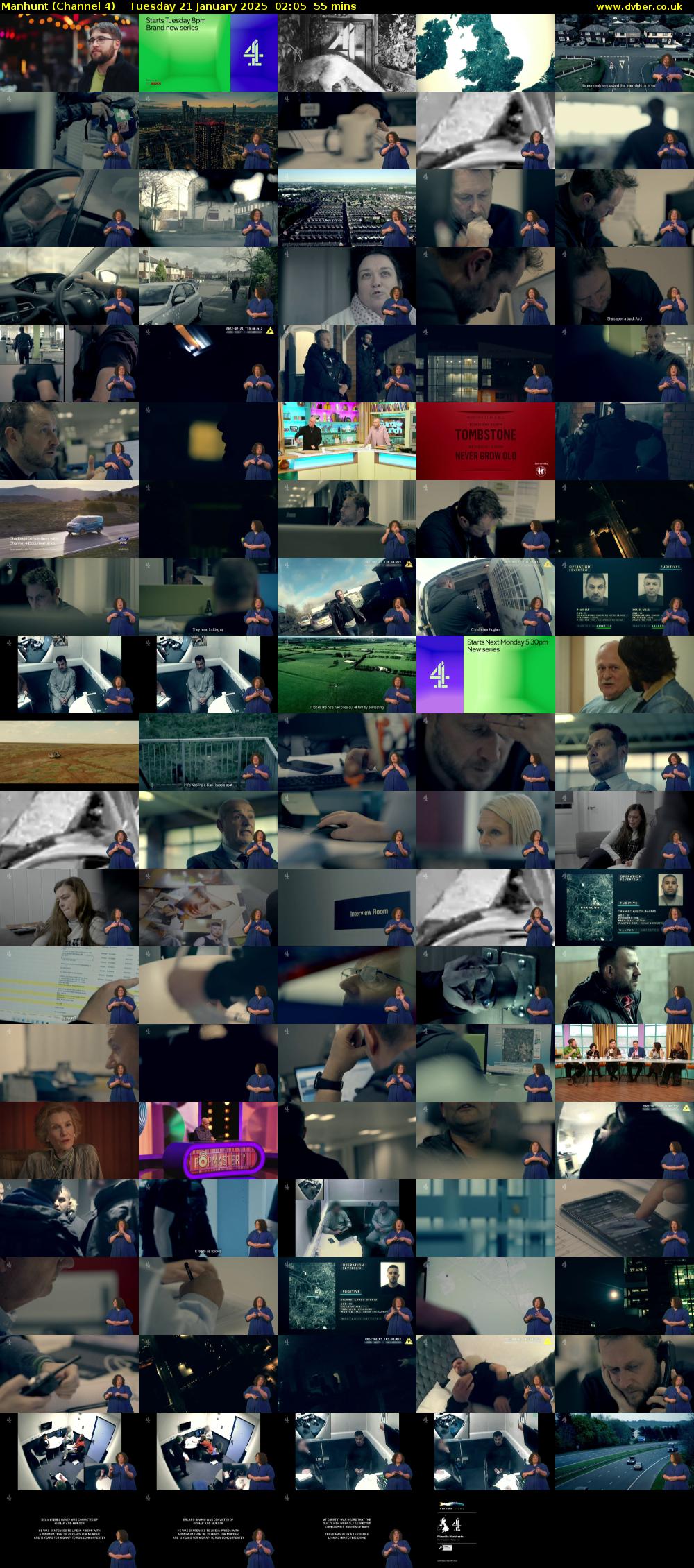 Manhunt (Channel 4) Tuesday 21 January 2025 02:05 - 03:00