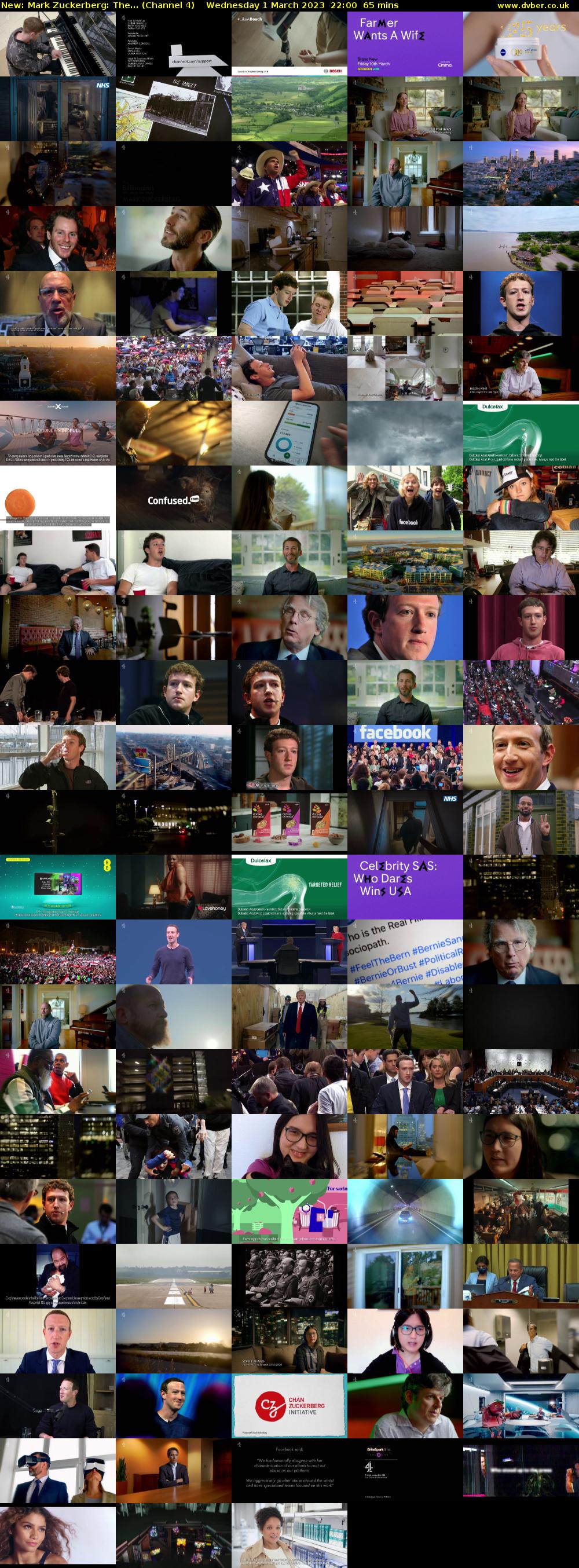 Mark Zuckerberg: The... (Channel 4) Wednesday 1 March 2023 22:00 - 23:05