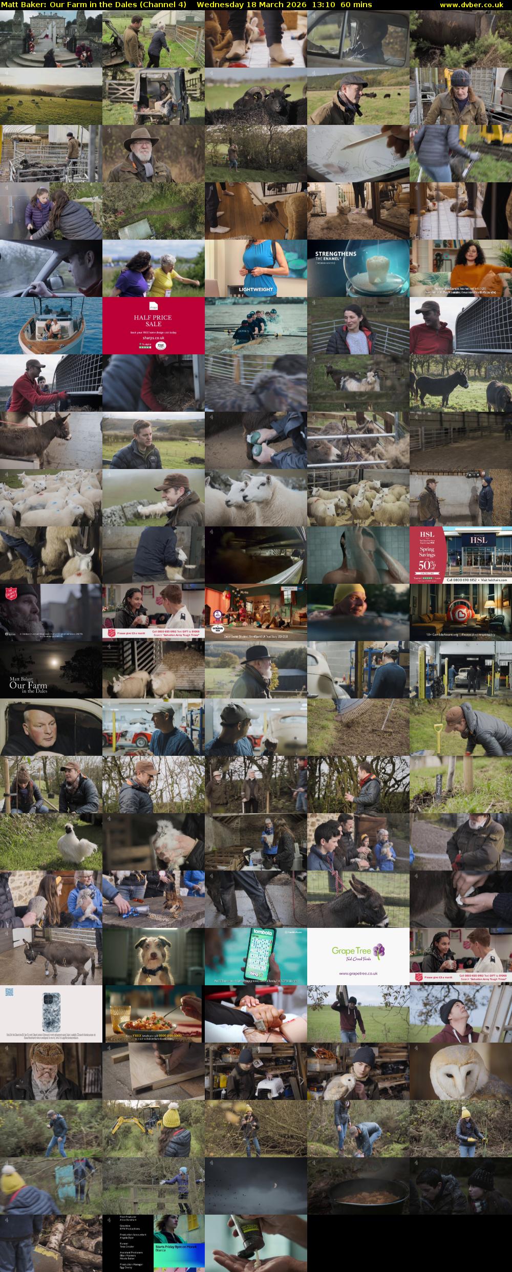 Matt Baker: Our Farm in the Dales (Channel 4) Wednesday 18 March 2026 13:10 - 14:10