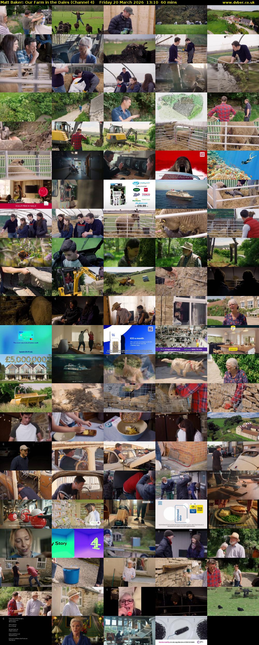 Matt Baker: Our Farm in the Dales (Channel 4) Friday 20 March 2026 13:10 - 14:10