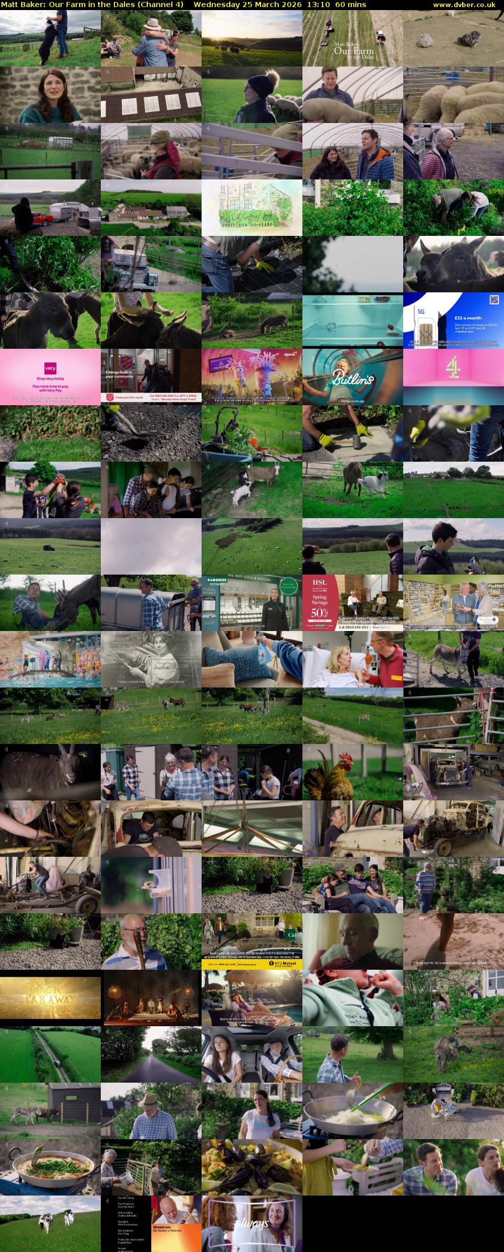 Matt Baker: Our Farm in the Dales (Channel 4) Wednesday 25 March 2026 13:10 - 14:10