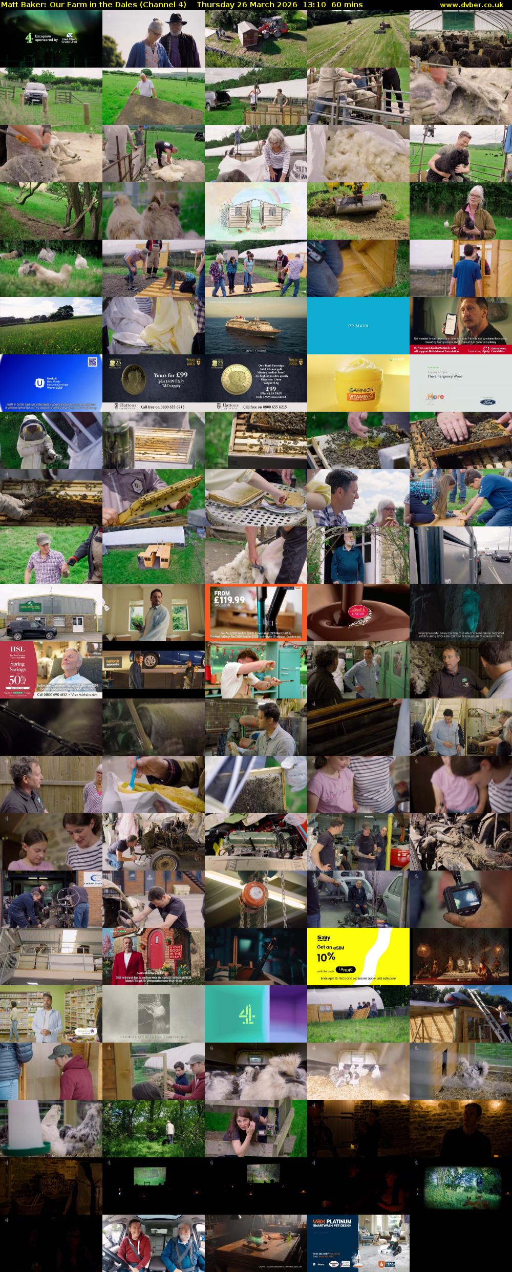 Matt Baker: Our Farm in the Dales (Channel 4) Thursday 26 March 2026 13:10 - 14:10