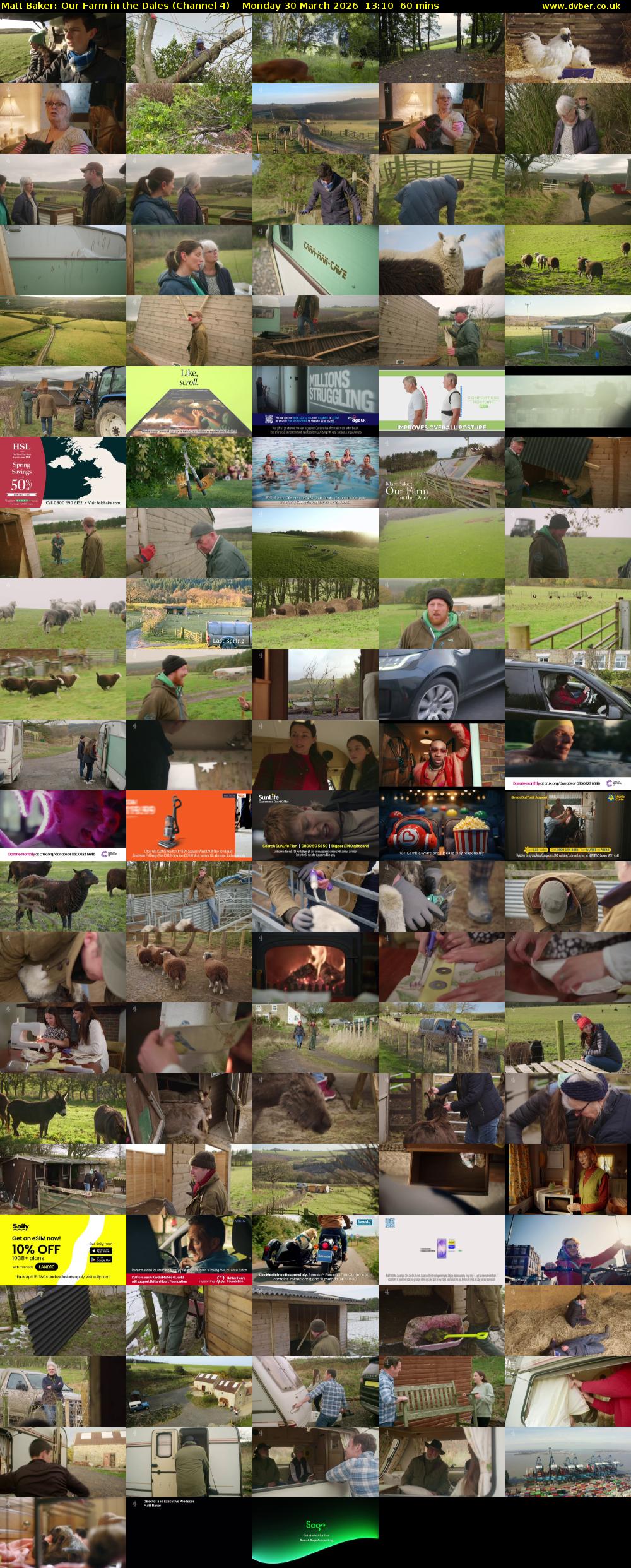 Matt Baker: Our Farm in the Dales (Channel 4) Monday 30 March 2026 13:10 - 14:10