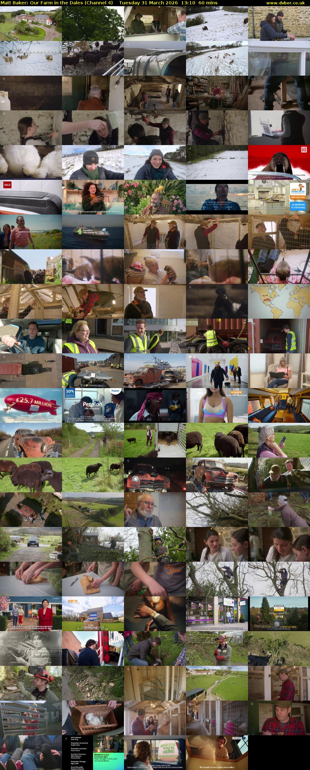 Matt Baker: Our Farm in the Dales (Channel 4) Tuesday 31 March 2026 13:10 - 14:10