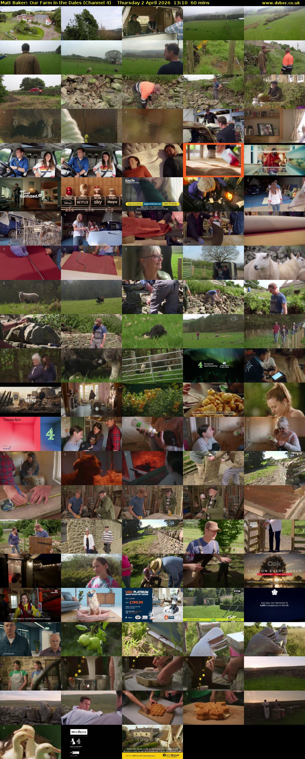 Matt Baker: Our Farm in the Dales (Channel 4) Thursday 2 April 2026 13:10 - 14:10