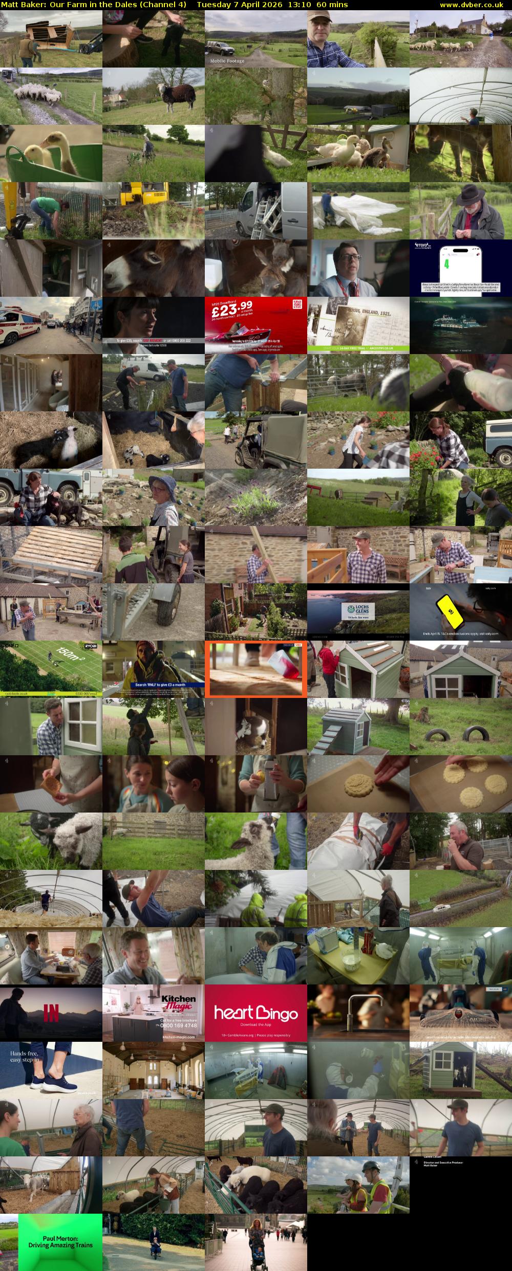 Matt Baker: Our Farm in the Dales (Channel 4) Tuesday 7 April 2026 13:10 - 14:10
