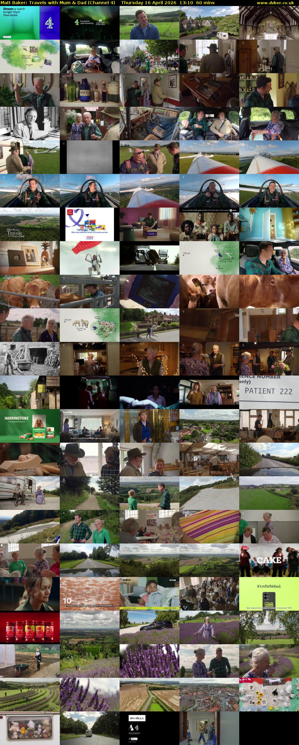 Matt Baker: Travels with Mum & Dad (Channel 4) Thursday 16 April 2026 13:10 - 14:10