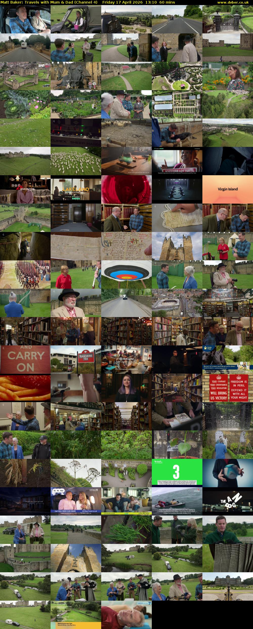 Matt Baker: Travels with Mum & Dad (Channel 4) Friday 17 April 2026 13:10 - 14:10