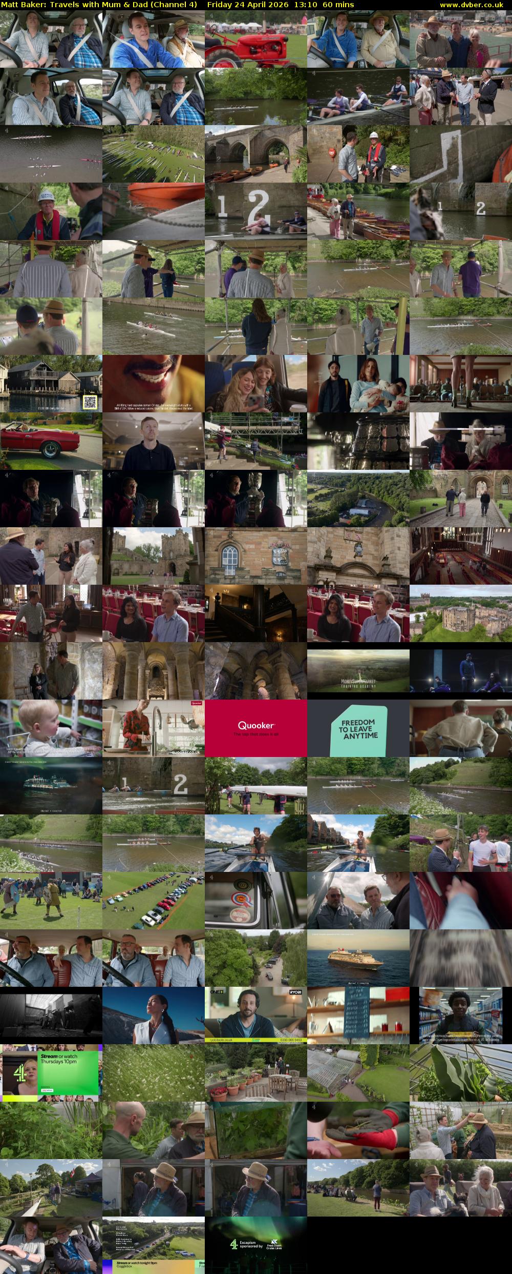 Matt Baker: Travels with Mum & Dad (Channel 4) Friday 24 April 2026 13:10 - 14:10