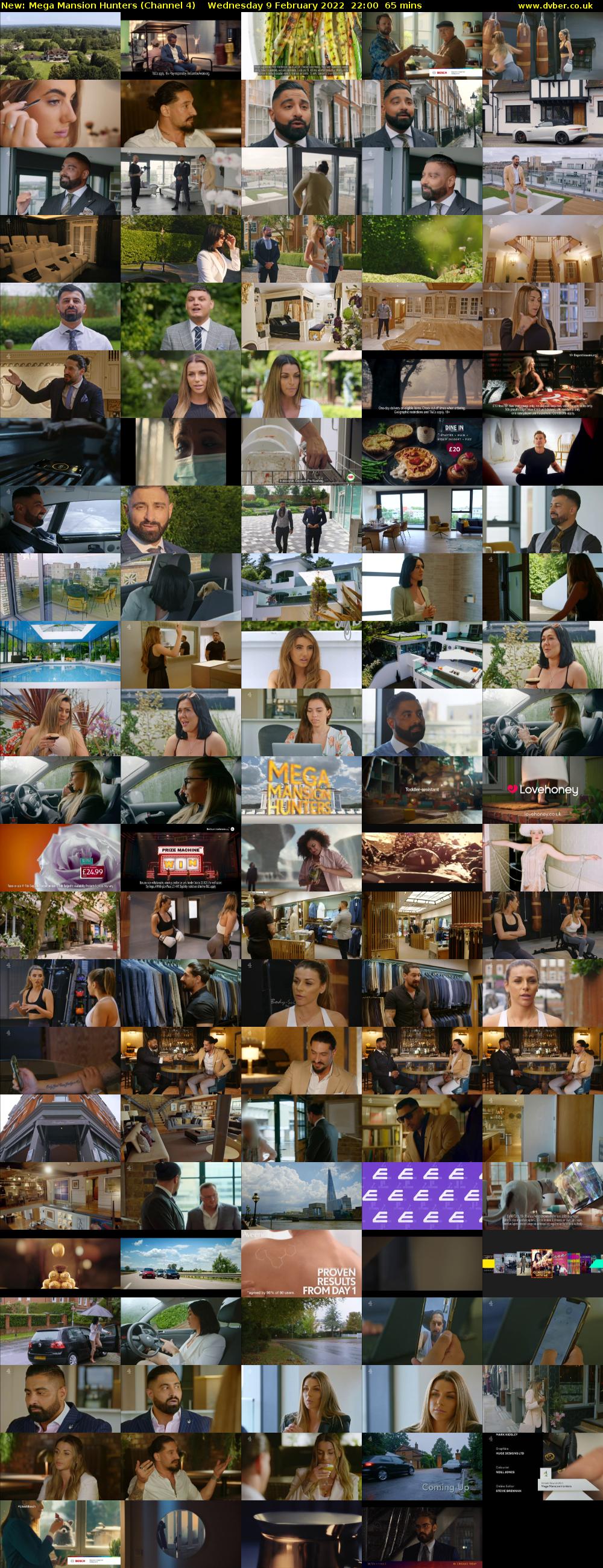 Mega Mansion Hunters (Channel 4) Wednesday 9 February 2022 22:00 - 23:05