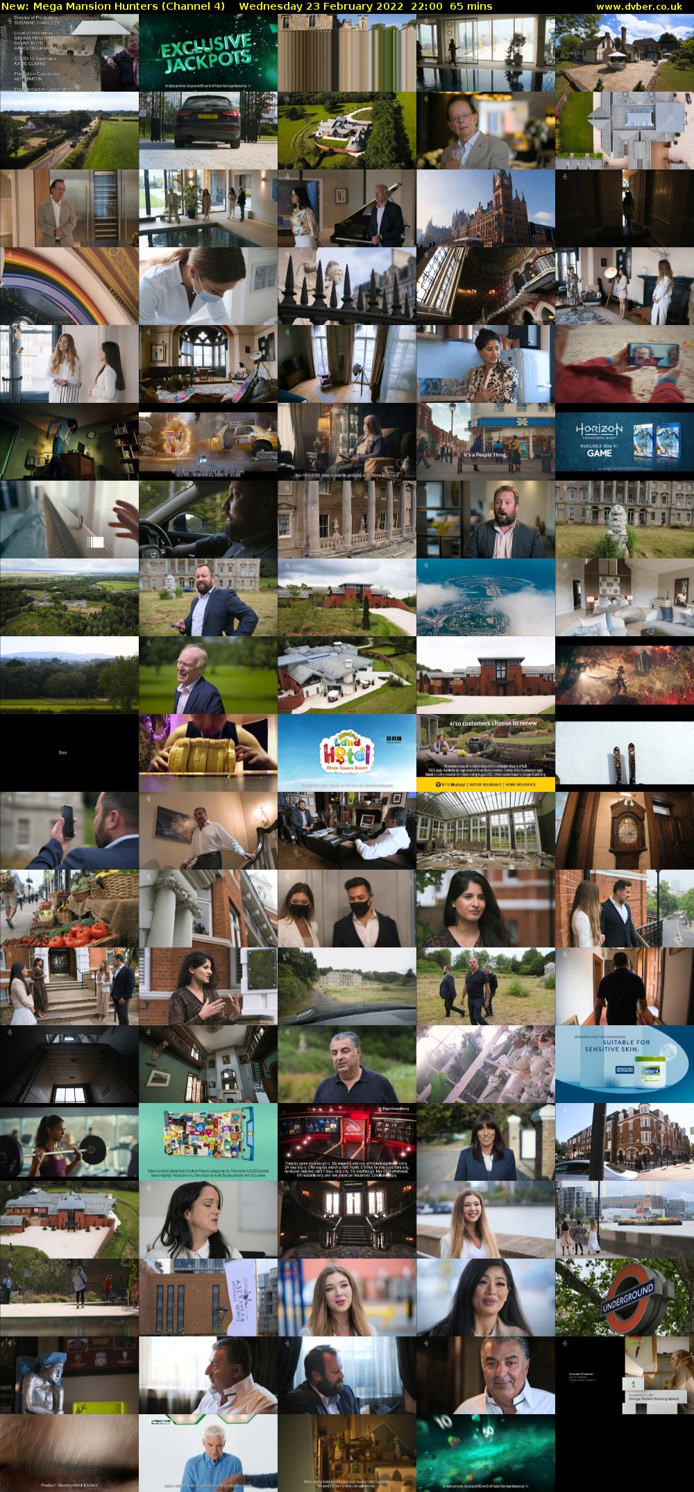 Mega Mansion Hunters (Channel 4) Wednesday 23 February 2022 22:00 - 23:05