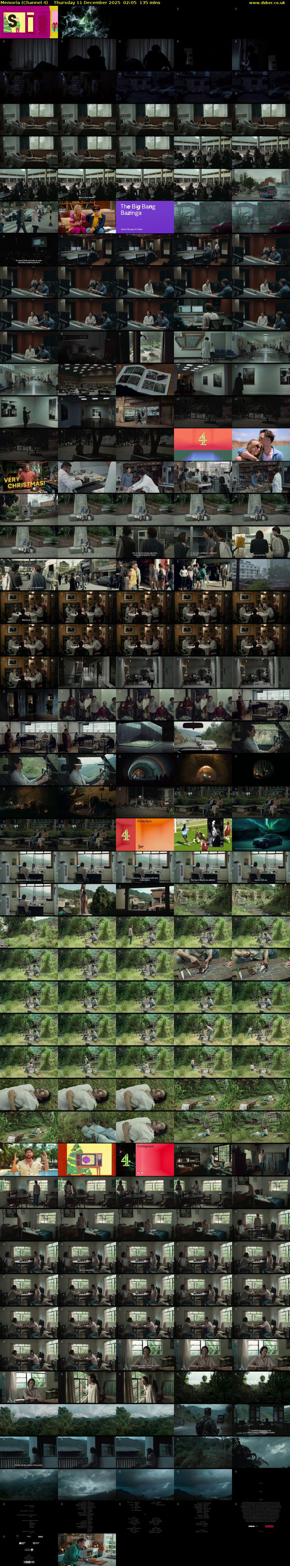 Memoria (Channel 4) Thursday 11 December 2025 02:05 - 04:20