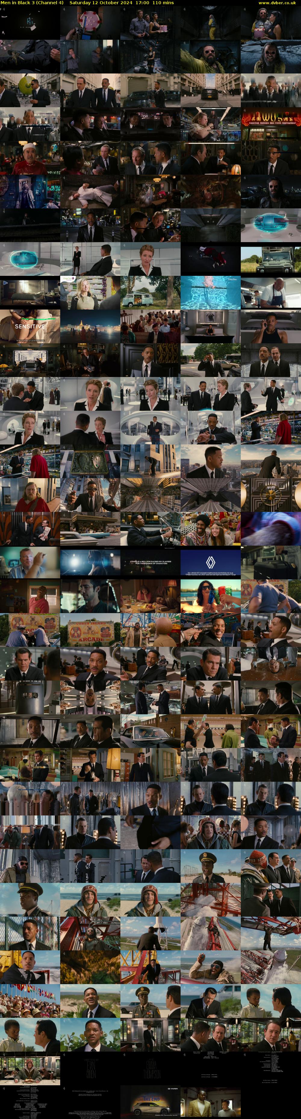 Men in Black 3 (Channel 4) Saturday 12 October 2024 17:00 - 18:50
