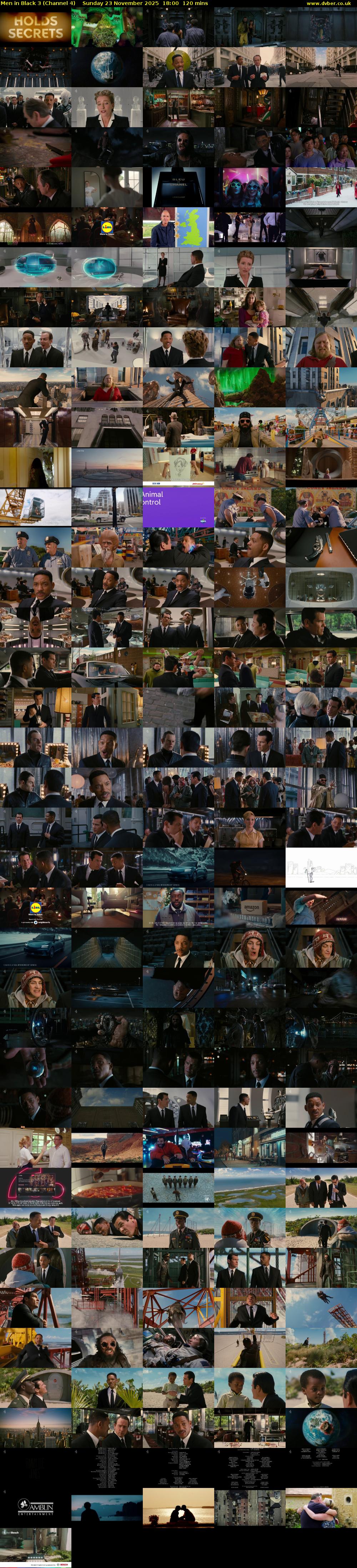 Men in Black 3 (Channel 4) Sunday 23 November 2025 18:00 - 20:00