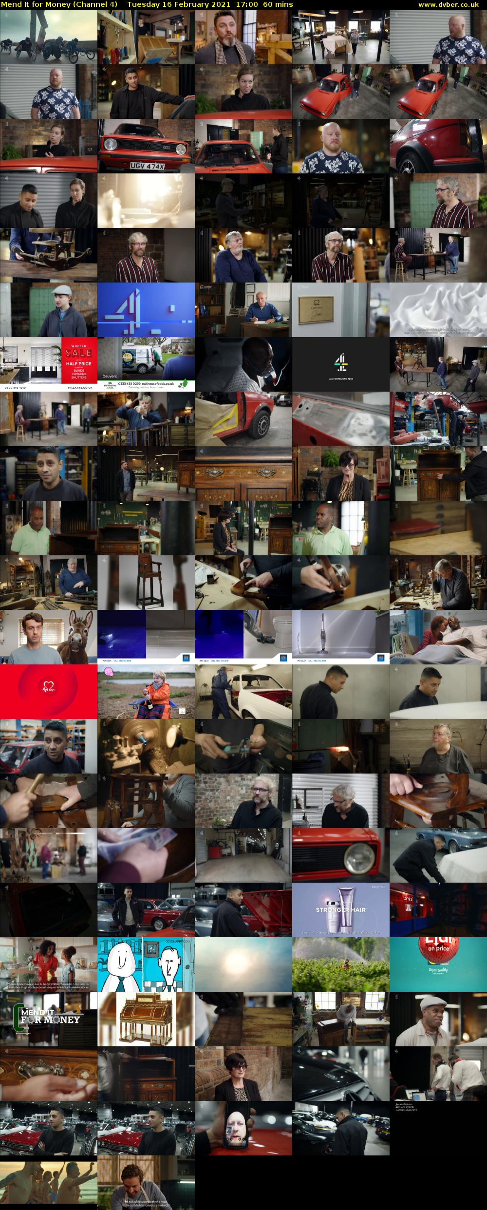 Mend It for Money (Channel 4) Tuesday 16 February 2021 17:00 - 18:00