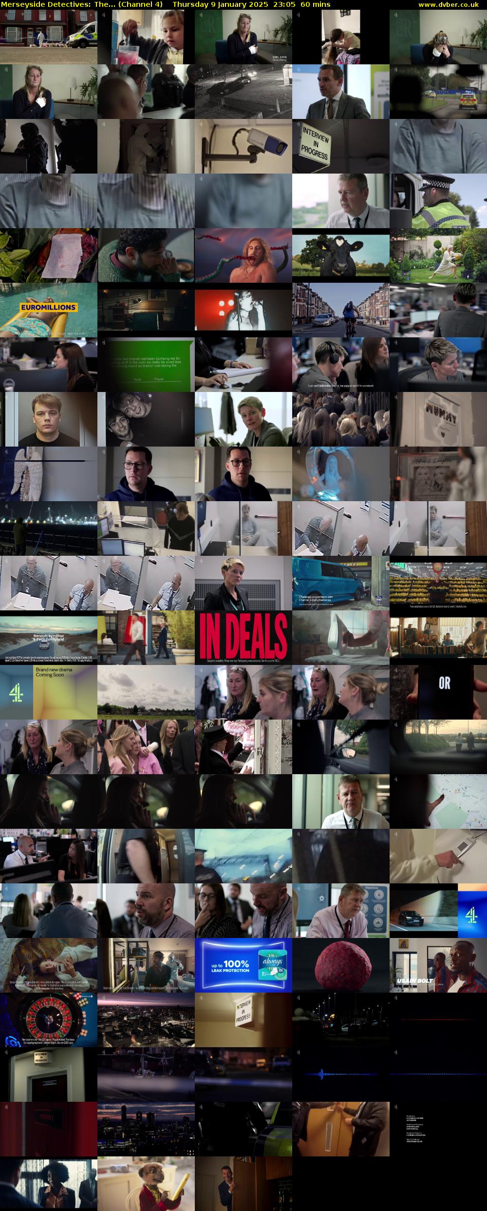 Merseyside Detectives: The... (Channel 4) Thursday 9 January 2025 23:05 - 00:05