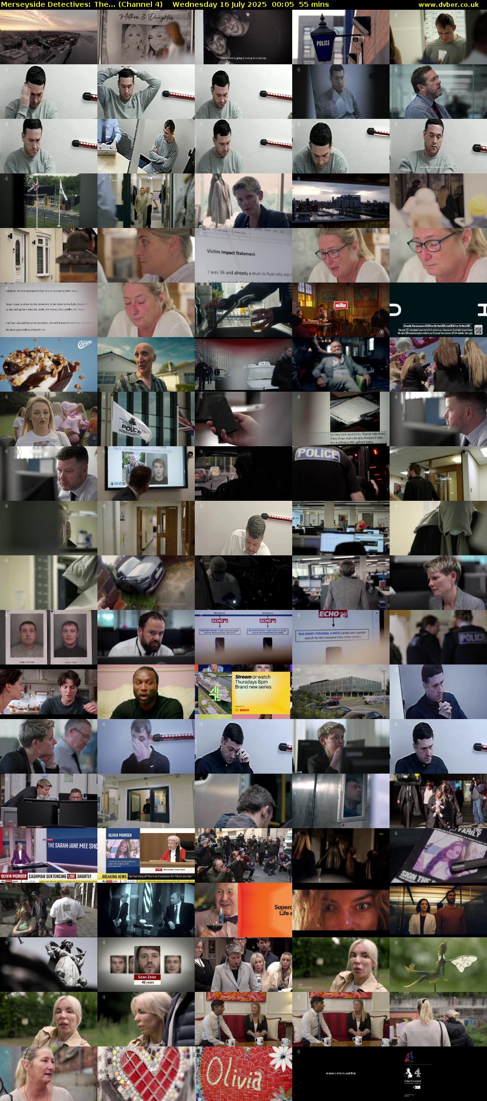 Merseyside Detectives: The... (Channel 4) Wednesday 16 July 2025 00:05 - 01:00
