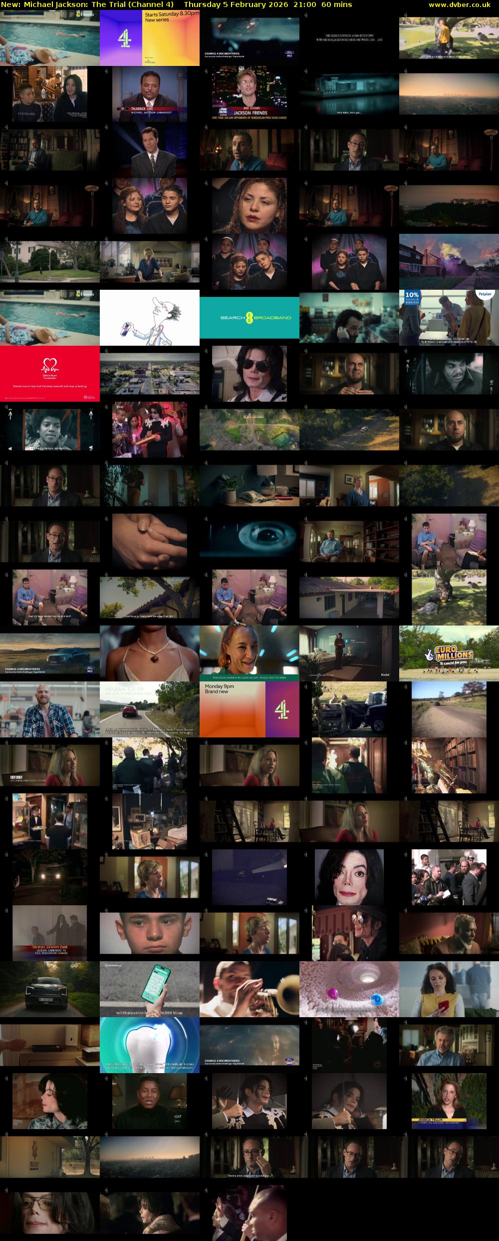 Michael Jackson: The Trial (Channel 4) Thursday 5 February 2026 21:00 - 22:00