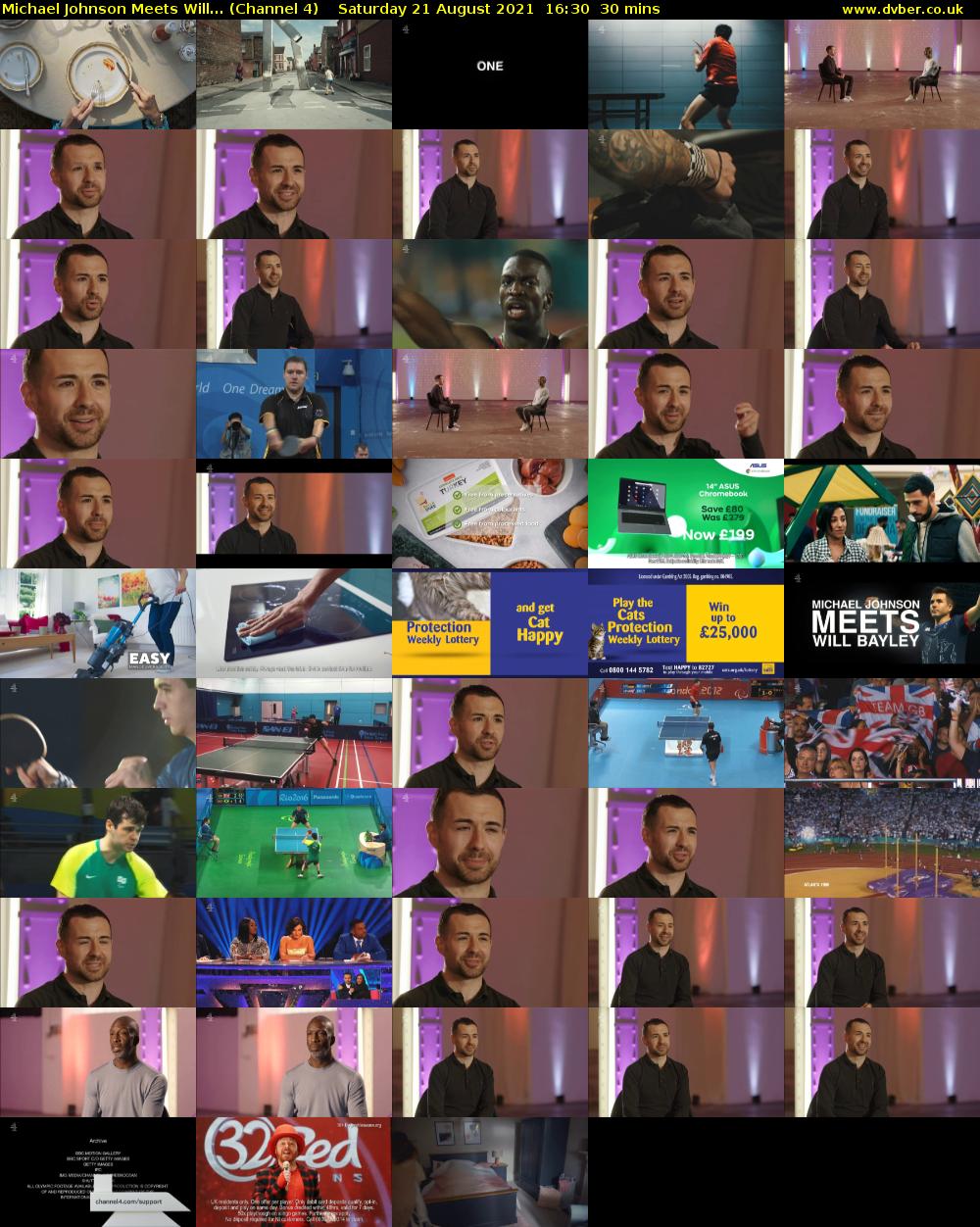 Michael Johnson Meets Will... (Channel 4) Saturday 21 August 2021 16:30 - 17:00