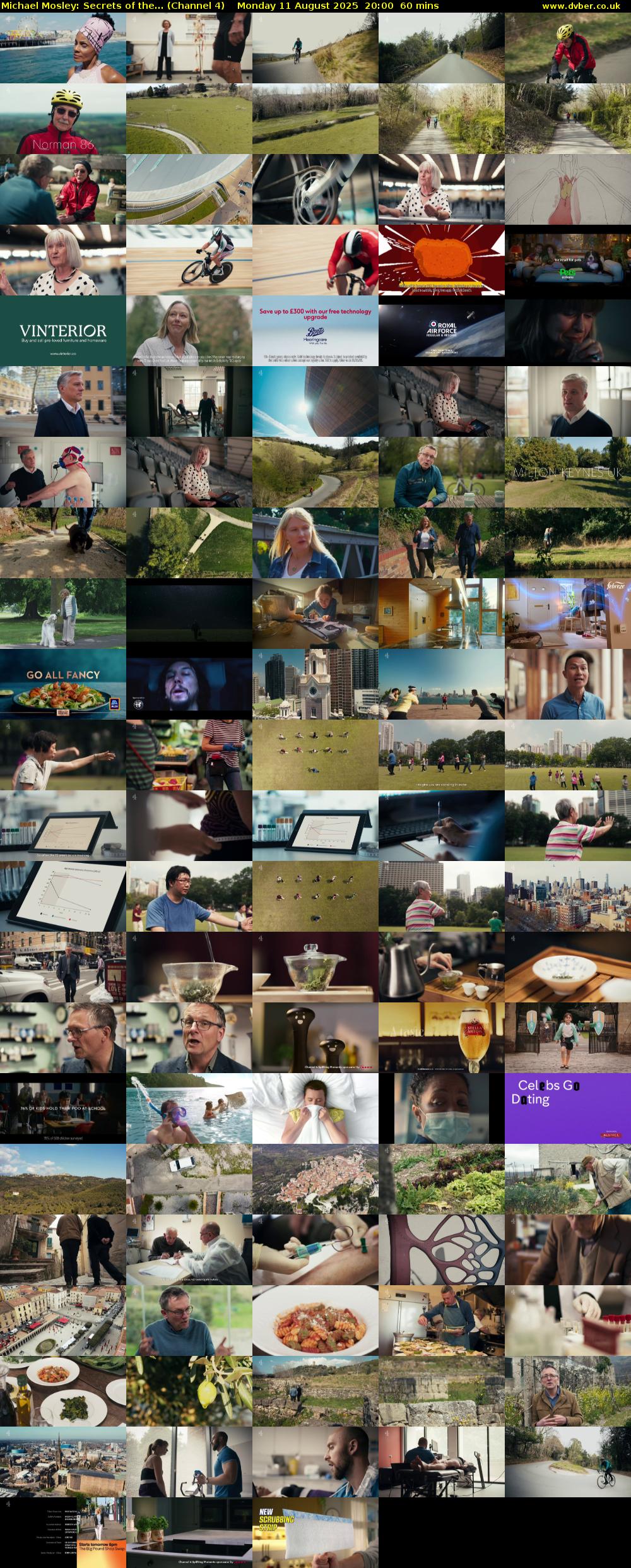 Michael Mosley: Secrets of the... (Channel 4) Monday 11 August 2025 20:00 - 21:00