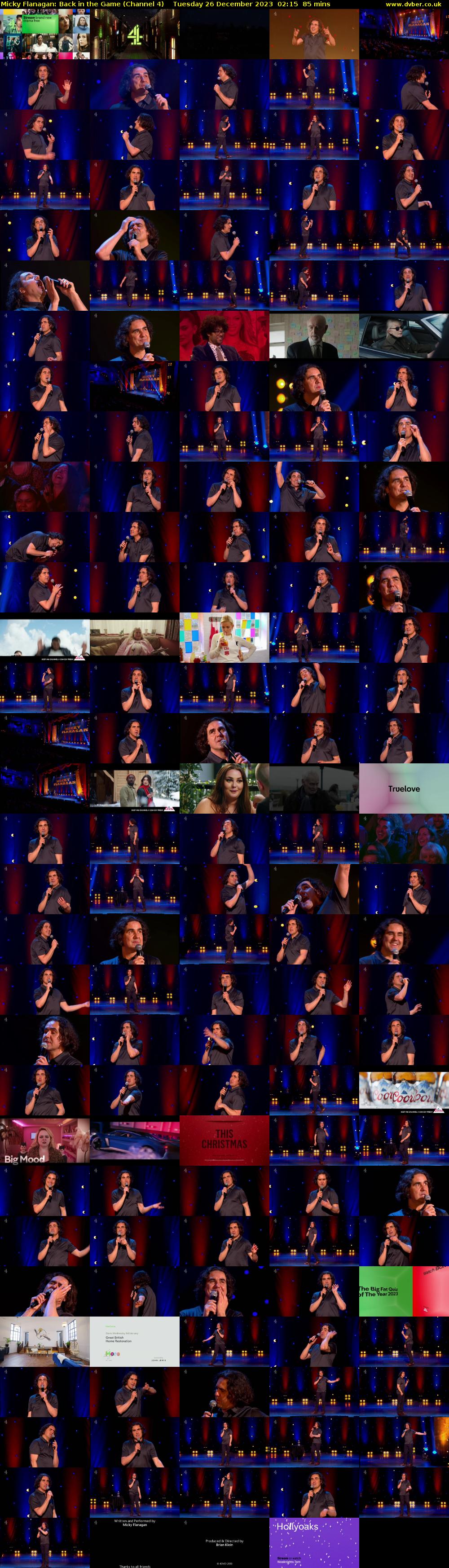 Micky Flanagan: Back in the Game (Channel 4) Tuesday 26 December 2023 02:15 - 03:40