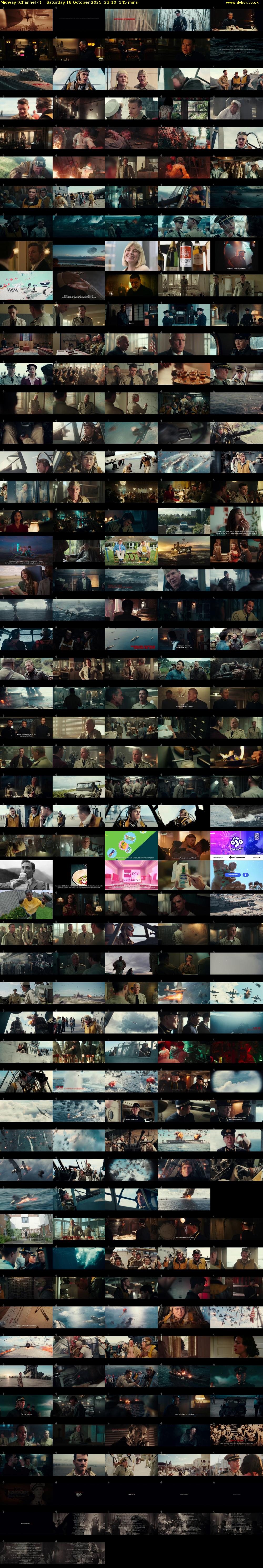 Midway (Channel 4) Saturday 18 October 2025 23:10 - 01:35