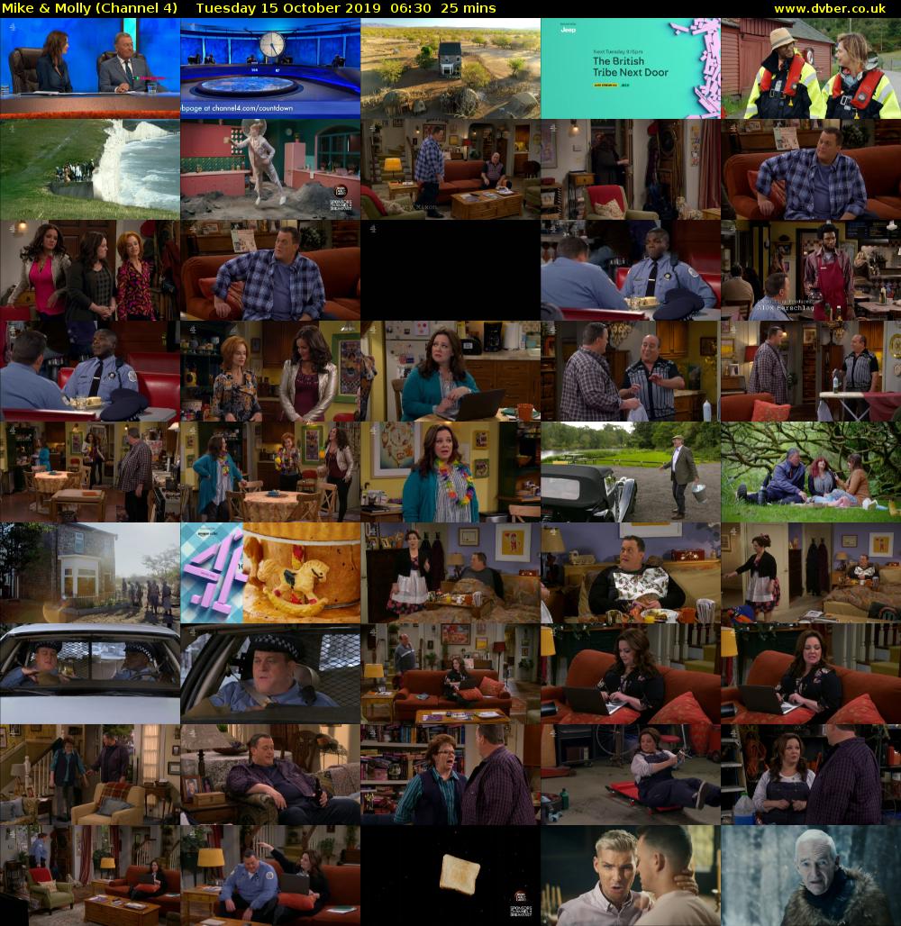 Mike & Molly (Channel 4) Tuesday 15 October 2019 06:30 - 06:55
