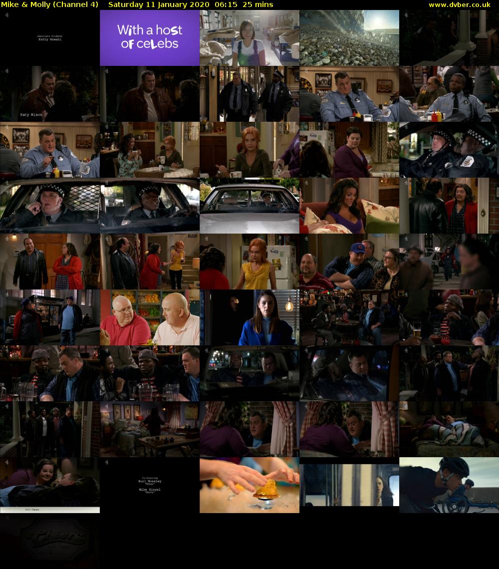 Mike & Molly (Channel 4) Saturday 11 January 2020 06:15 - 06:40
