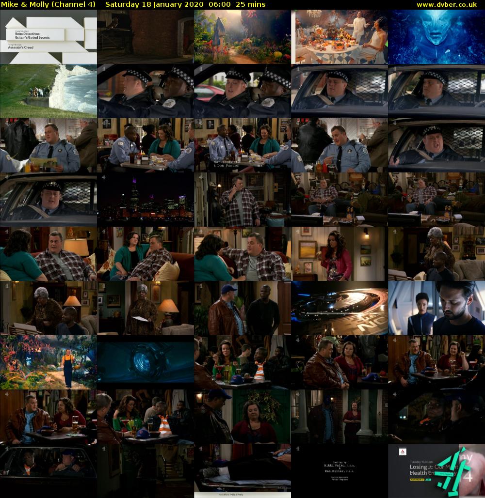 Mike & Molly (Channel 4) Saturday 18 January 2020 06:00 - 06:25