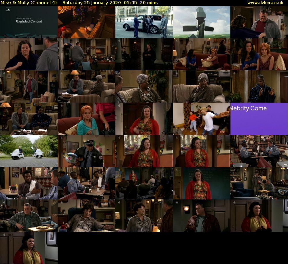 Mike & Molly (Channel 4) Saturday 25 January 2020 05:45 - 06:05