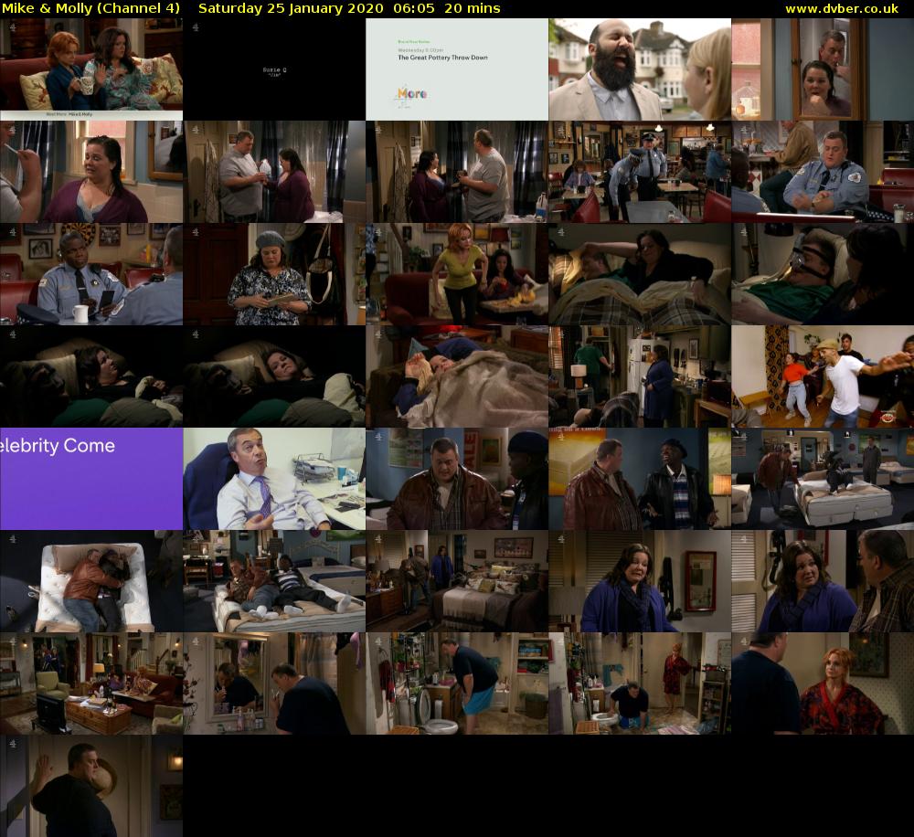 Mike & Molly (Channel 4) Saturday 25 January 2020 06:05 - 06:25