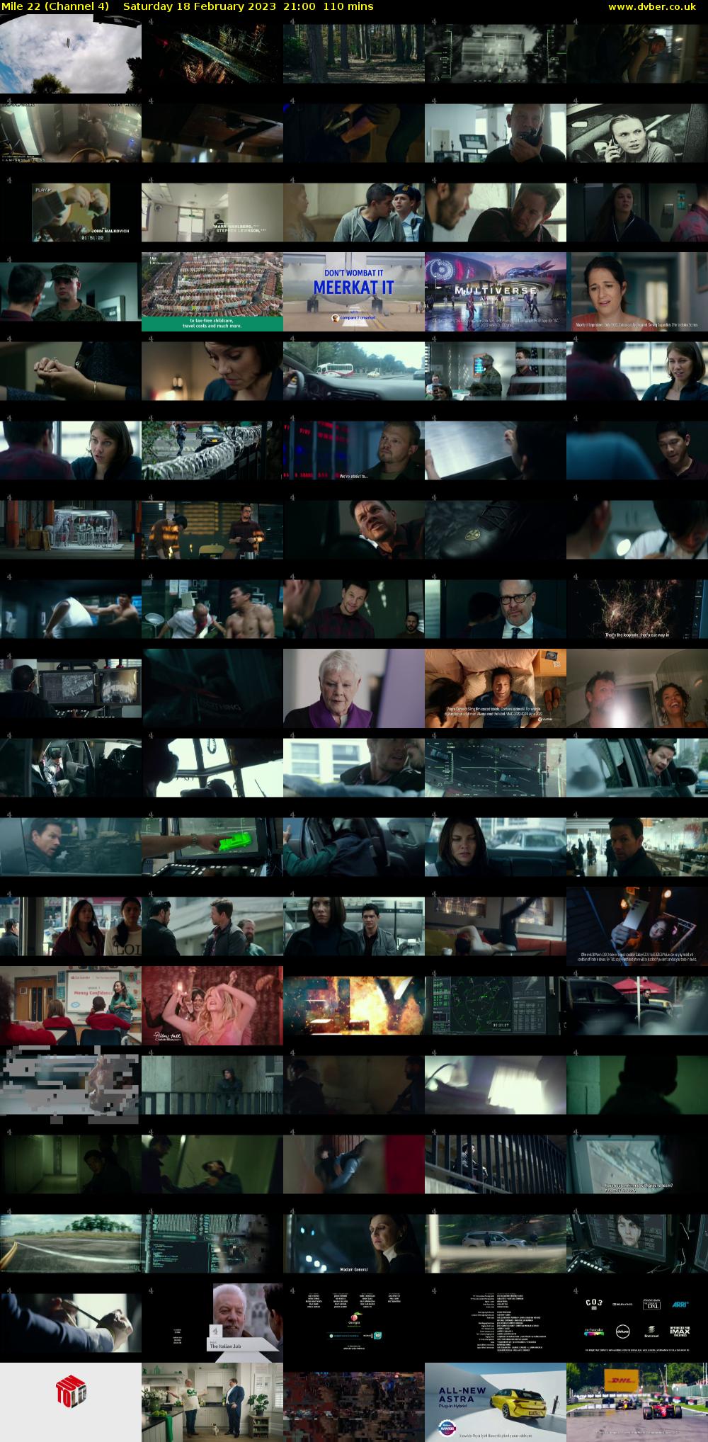 Mile 22 (Channel 4) Saturday 18 February 2023 21:00 - 22:50