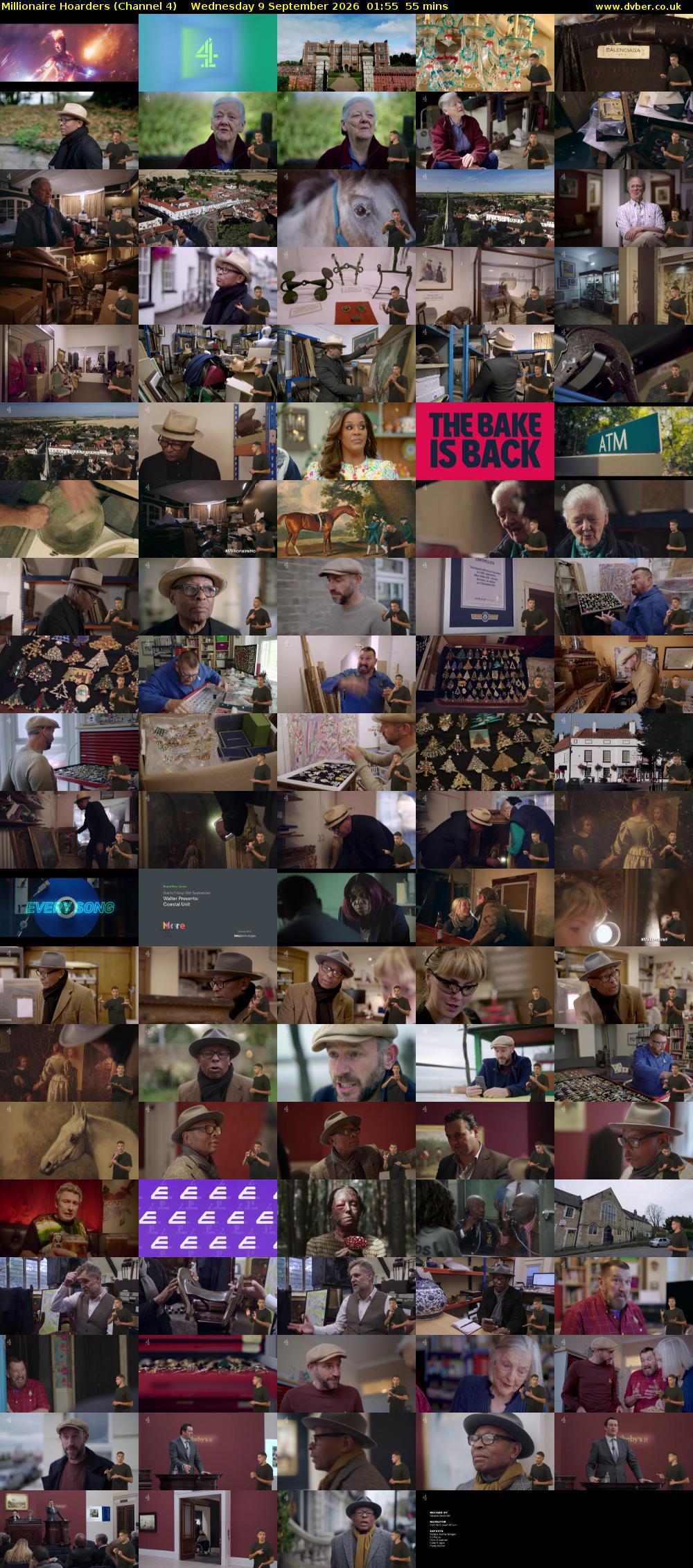 Millionaire Hoarders (Channel 4) Wednesday 9 September 2026 01:55 - 02:50