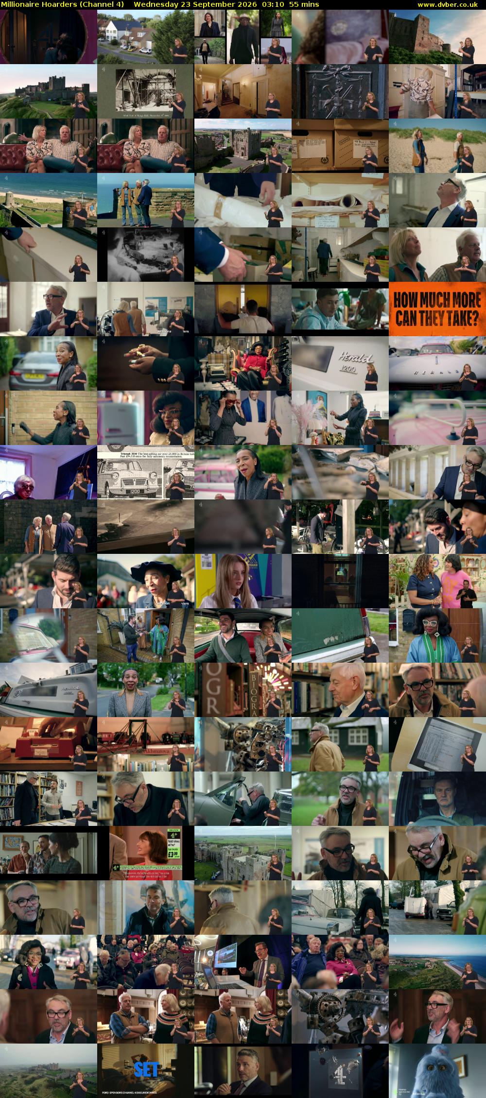 Millionaire Hoarders (Channel 4) Wednesday 23 September 2026 03:10 - 04:05