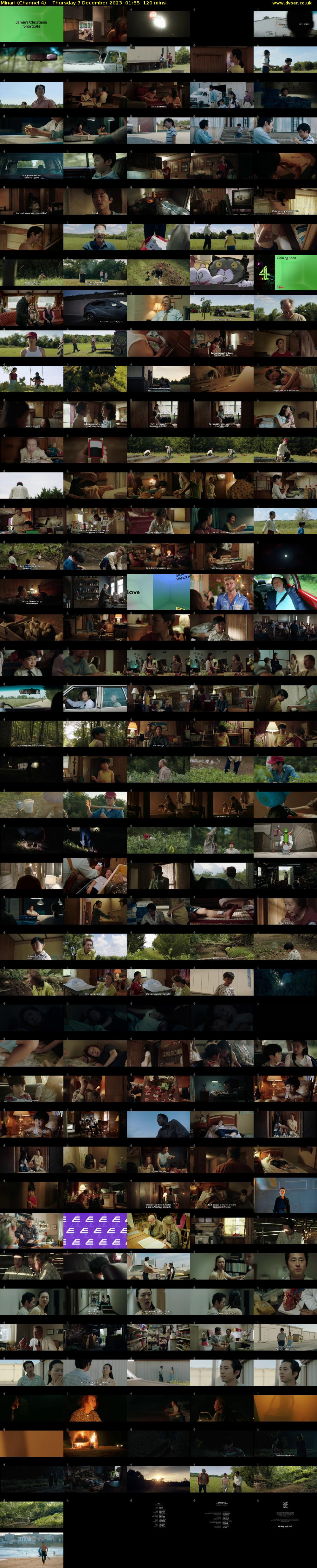 Minari (Channel 4) Thursday 7 December 2023 01:55 - 03:55
