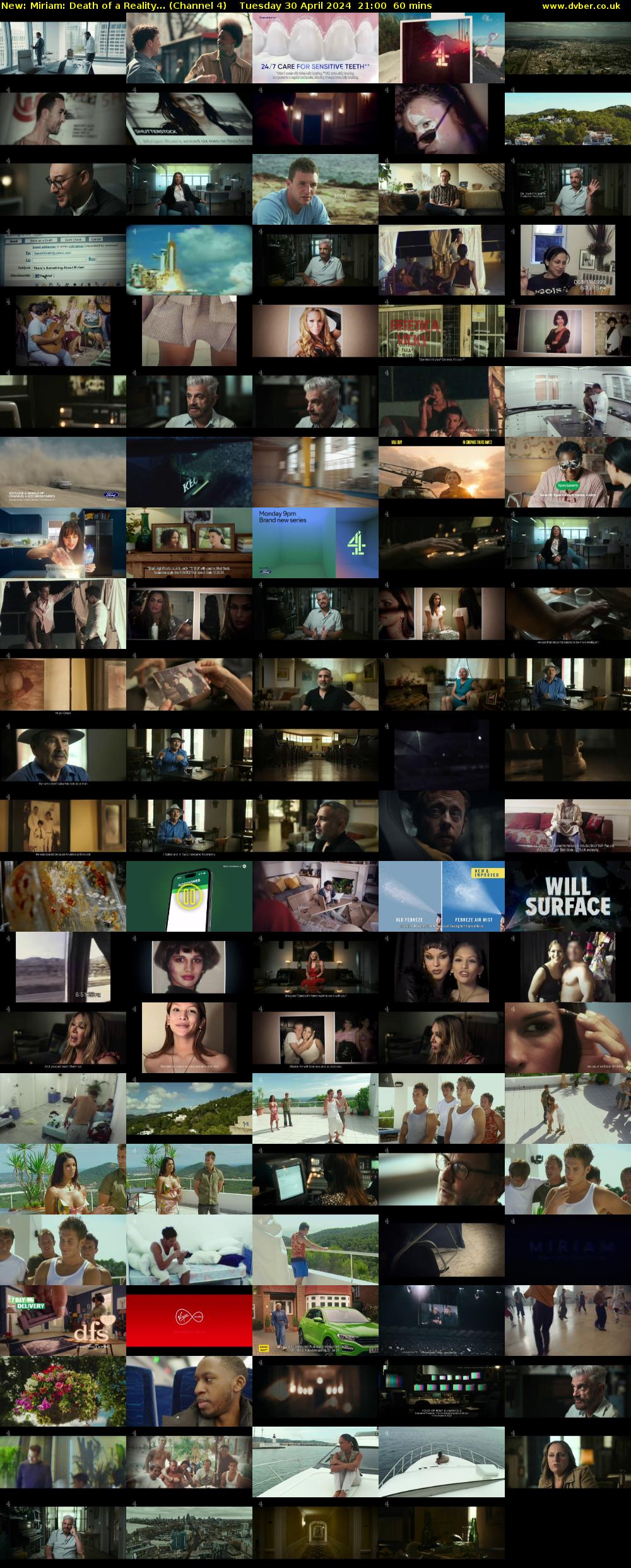 Miriam: Death of a Reality... (Channel 4) Tuesday 30 April 2024 21:00 - 22:00
