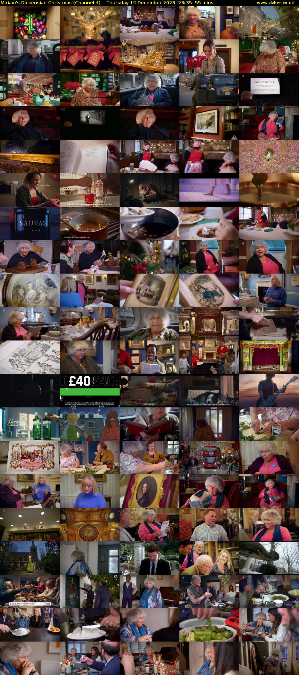 Miriam's Dickensian Christmas (Channel 4) Thursday 14 December 2023 23:35 - 00:30