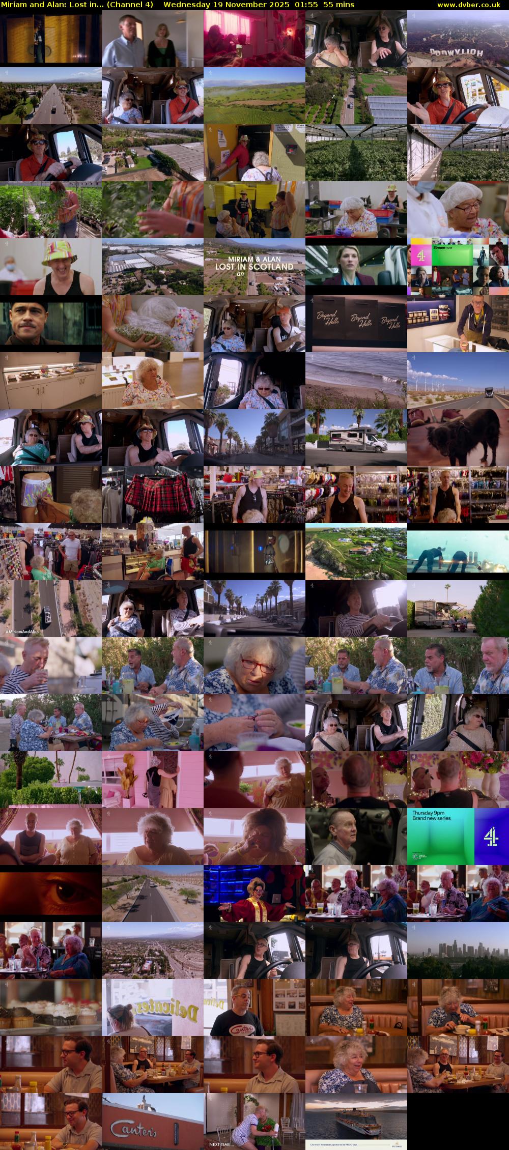 Miriam and Alan: Lost in... (Channel 4) Wednesday 19 November 2025 01:55 - 02:50