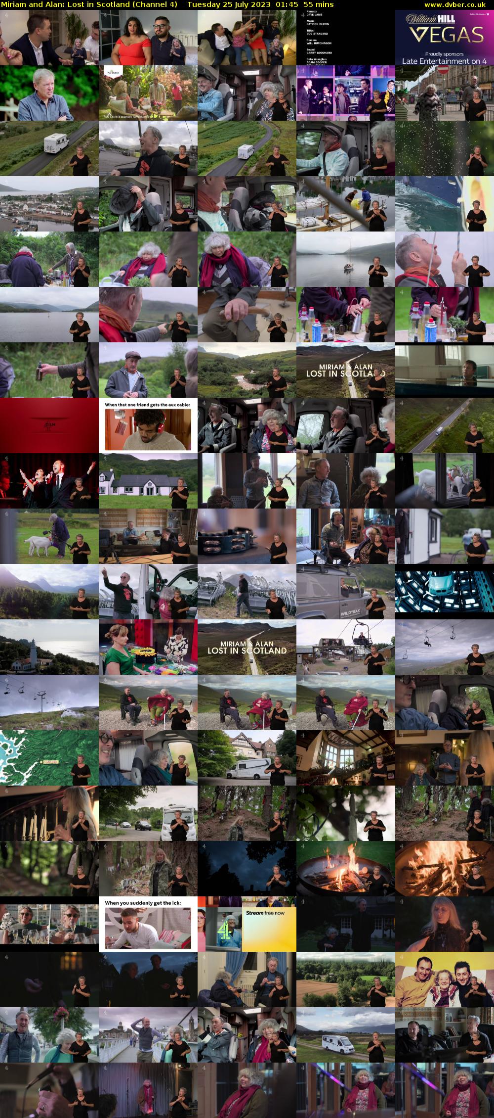 Miriam and Alan: Lost in Scotland (Channel 4) Tuesday 25 July 2023 01:45 - 02:40