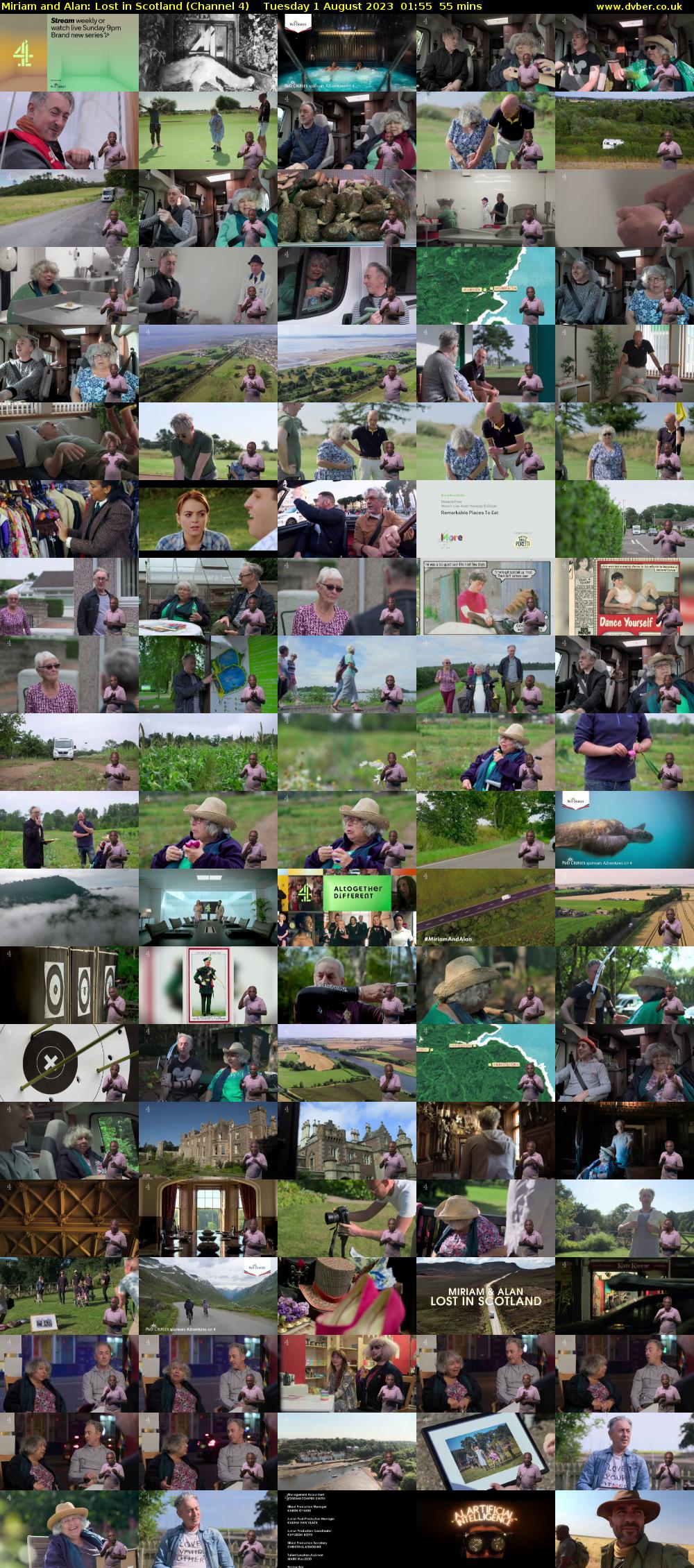 Miriam and Alan: Lost in Scotland (Channel 4) Tuesday 1 August 2023 01:55 - 02:50