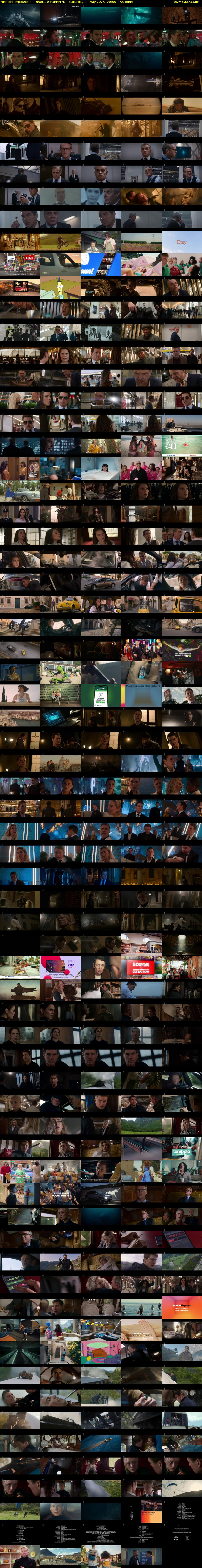 Mission: Impossible - Dead... (Channel 4) Saturday 24 May 2025 20:00 - 23:10