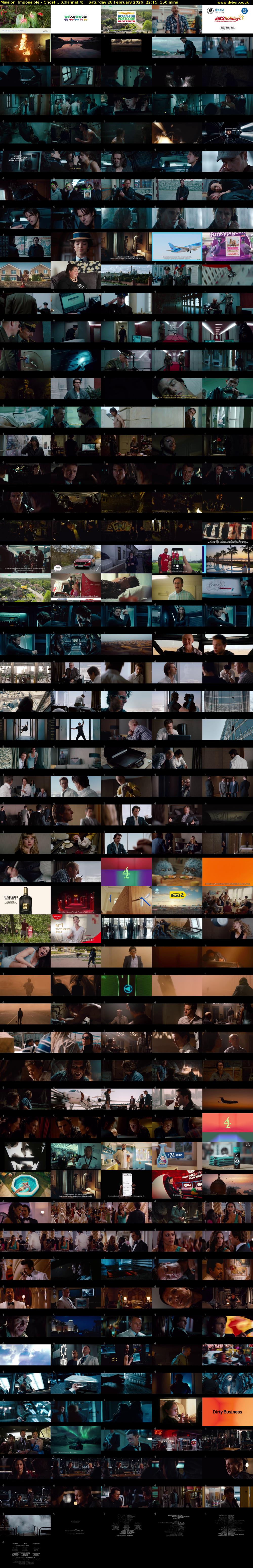 Mission: Impossible - Ghost... (Channel 4) Saturday 28 February 2026 22:15 - 00:45