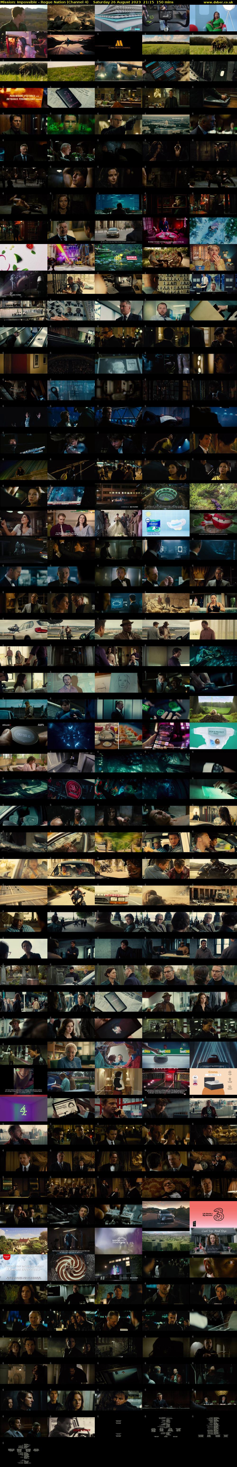 Mission: Impossible - Rogue Nation (Channel 4) Saturday 26 August 2023 21:15 - 23:45