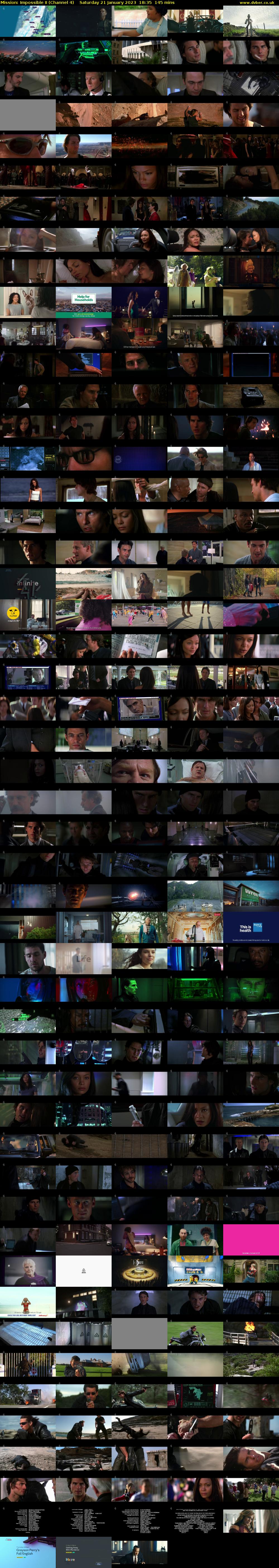 Mission: Impossible II (Channel 4) Saturday 21 January 2023 18:35 - 21:00