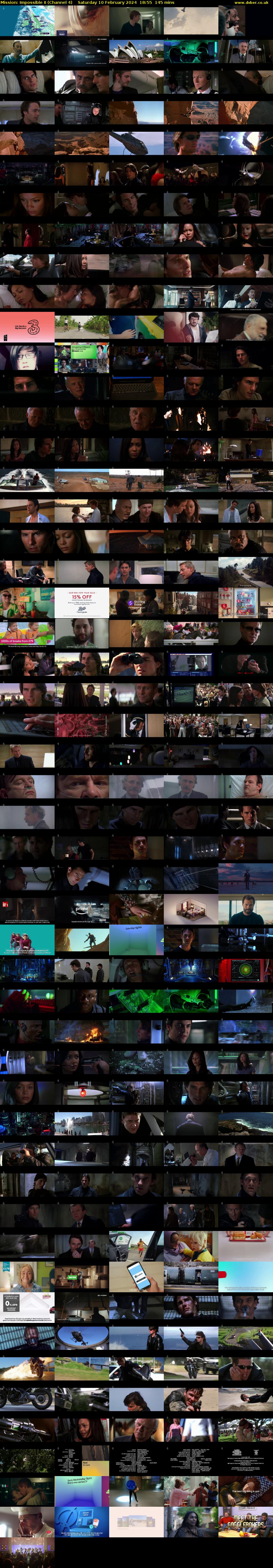 Mission: Impossible II (Channel 4) Saturday 10 February 2024 18:55 - 21:20