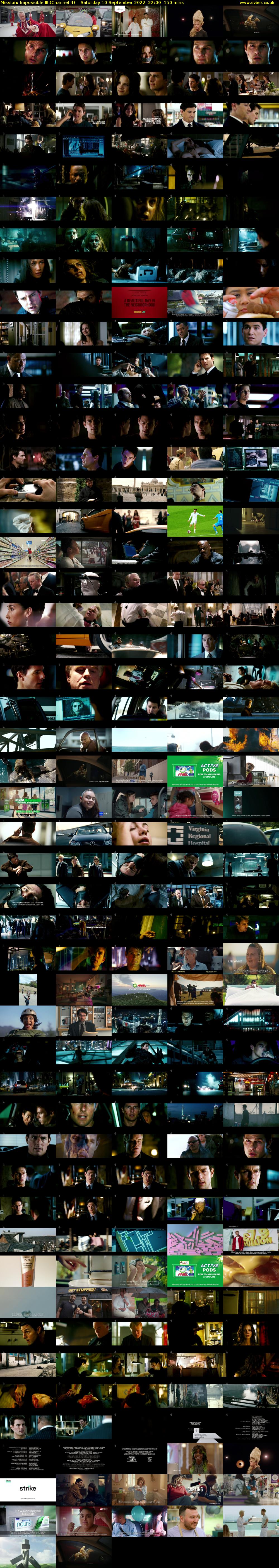 Mission: Impossible III (Channel 4) Saturday 10 September 2022 22:00 - 00:30